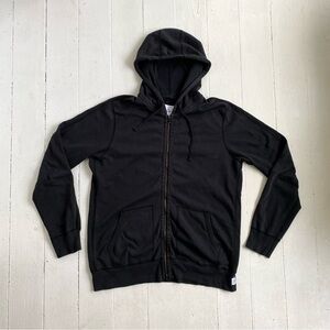 Reigning Champ Black Zip-Up Hoodie